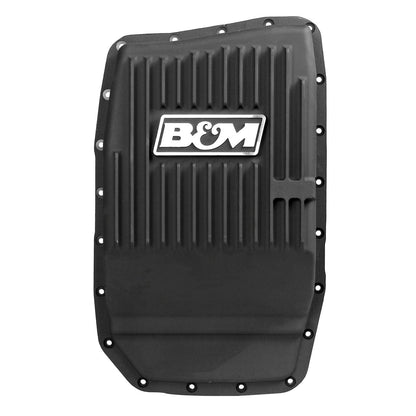 B&M Hi-Tek Deep Transmission Pan -  Black Aluminum - Photo - Primary Bottom