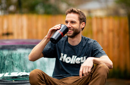 Holley Mineral Washed Distressed Tee - Photo - lifestyle view Top