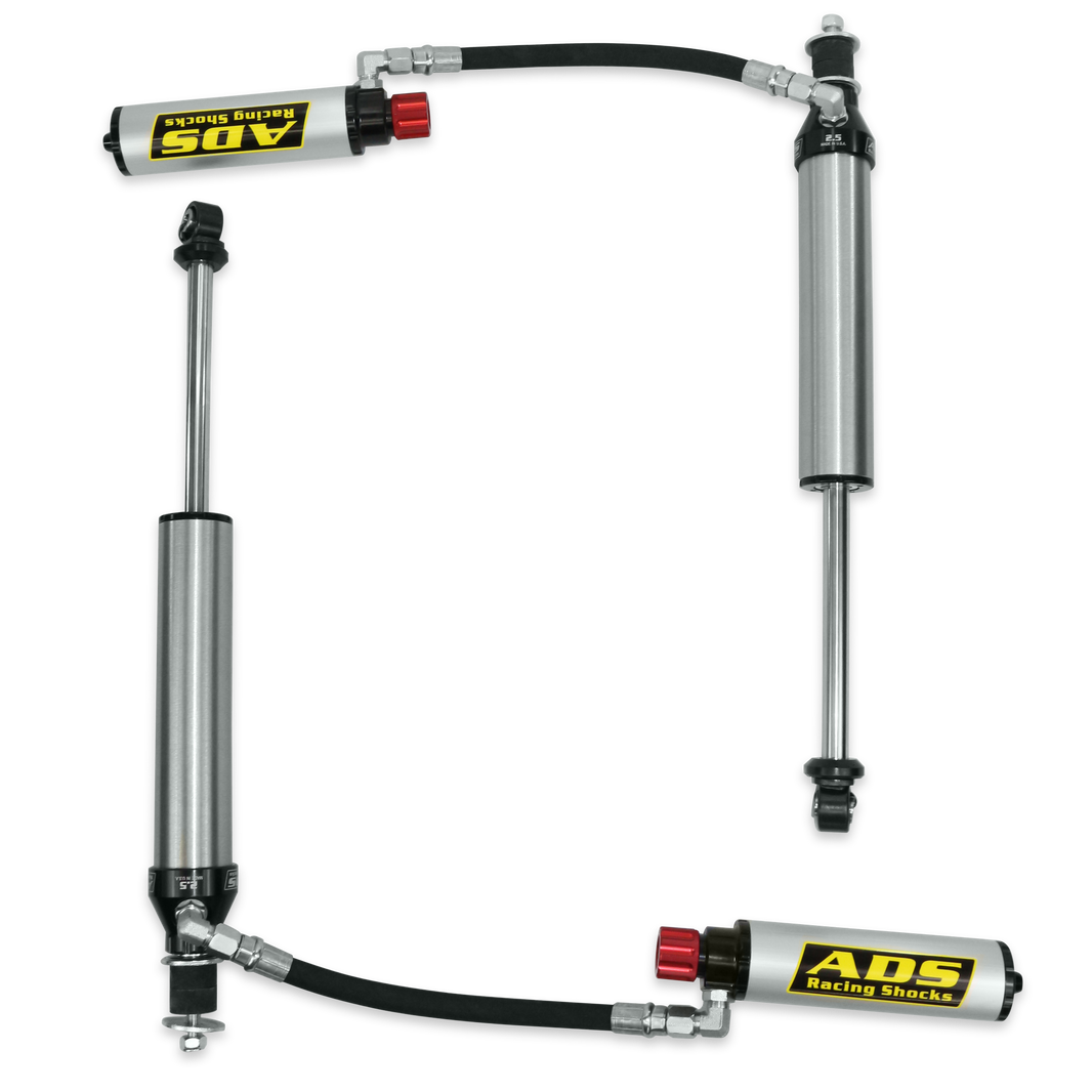 DF 2,5" bag 3-5" løftestang RemRes Cadj W10E - ADS direkte montering 2,5" justerbar reservoir race-støddæmpere - bag