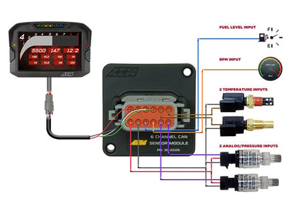 MINI CAN-UDVIDER 6 - AEM 6-kanals CAN-modul