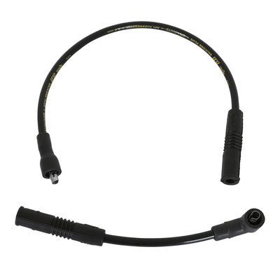 Specialfremstillet ledningssæt - 86-06 Sportster XL-modeller - 8,8 mm - Spiralkerne - Sort