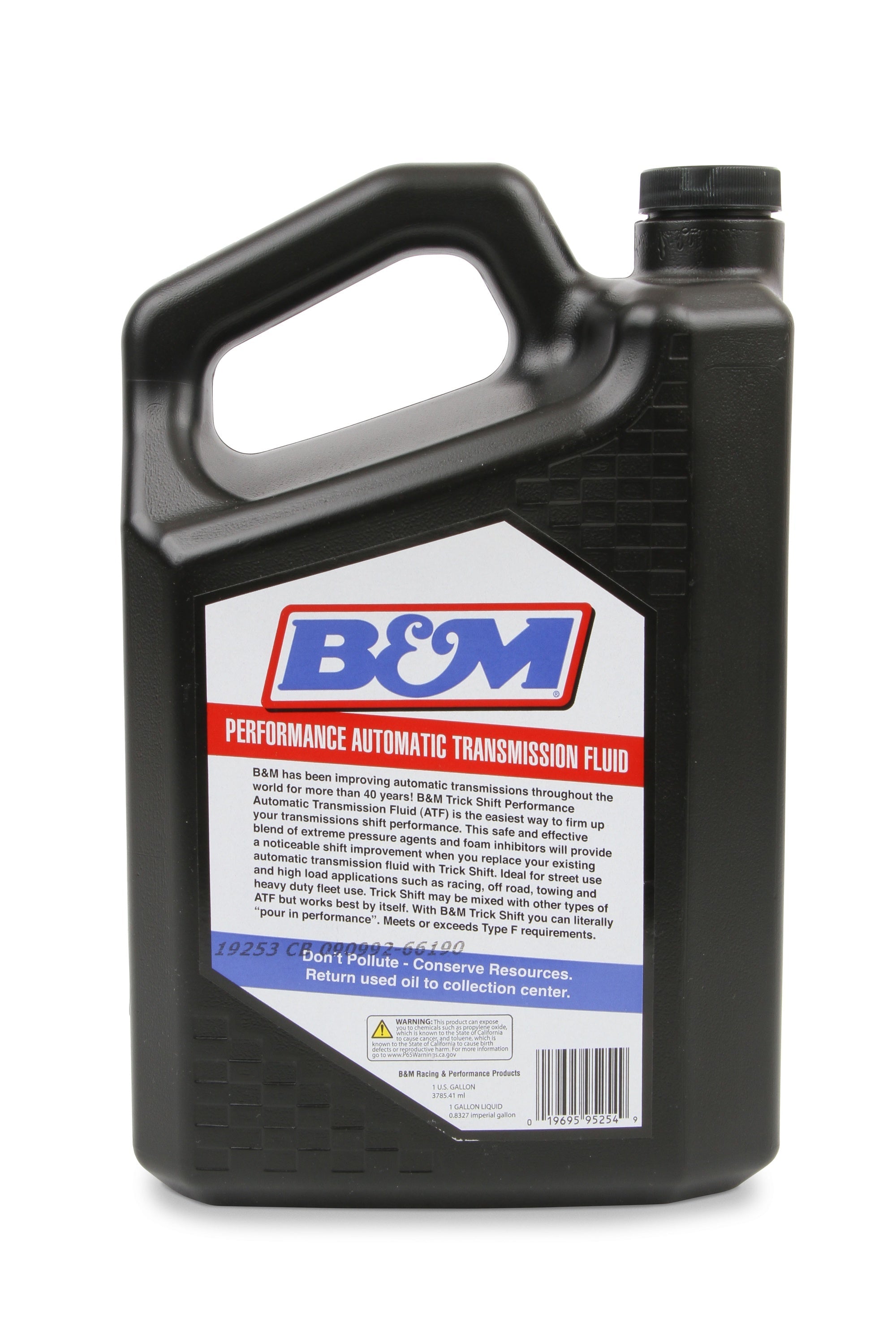 B&M Trick Shift Automatic Transmission Fluid - 1 Gallon Bottle - Photo - out of package Right
