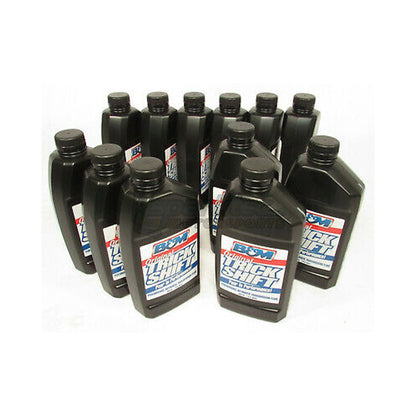 B&M Trick Shift Automatic Transmission Fluid - Case of 12 Quart Bottles - Photo - out of package Left