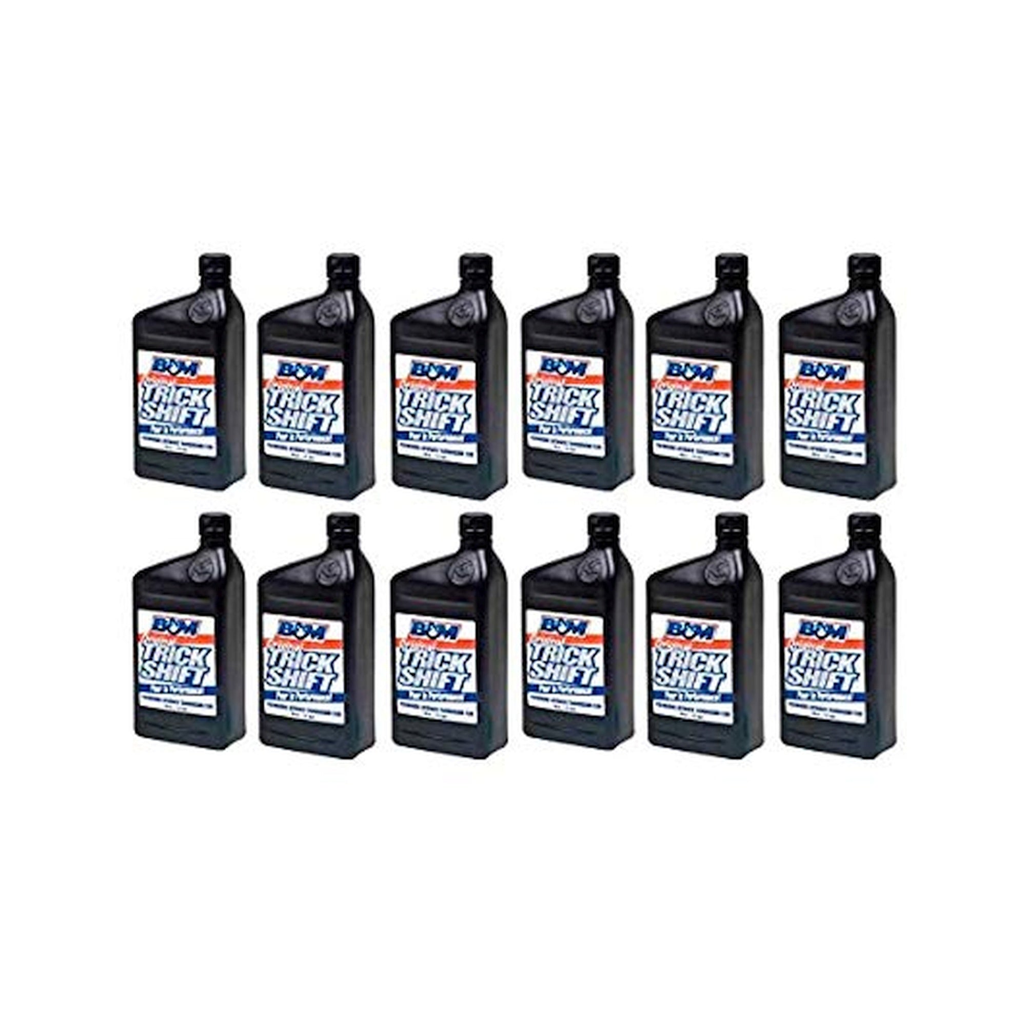 B&M Trick Shift Automatic Transmission Fluid - Case of 12 Quart Bottles - Photo - out of package Back