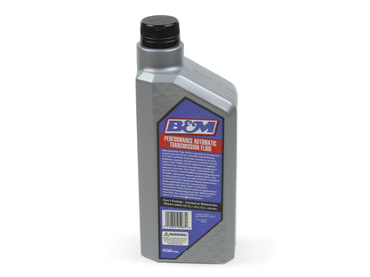 B&M Synthetic Trick Shift Automatic Transmission Fluid - 1 Quart Bottle - Photo - out of package Left