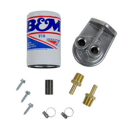 B&M Remote Transmission Filter Kit - Photo - out of package Right