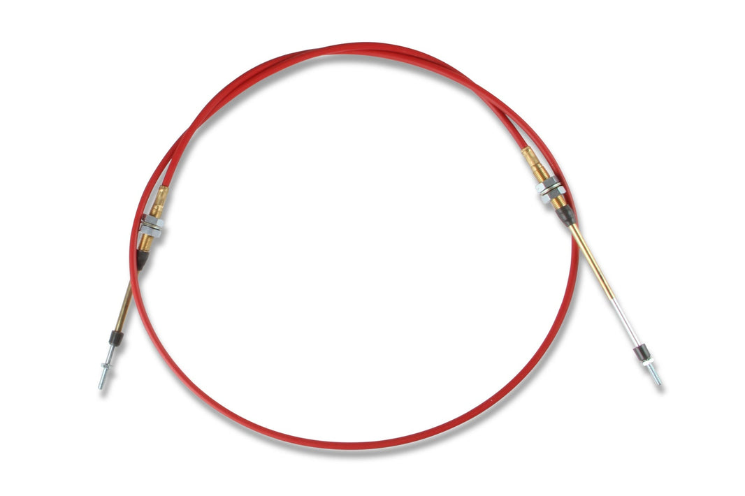 6FT THREAD END CABLE - B&M Performance Shifter Cable - 6-Foot Length Double Threaded Ends - Red