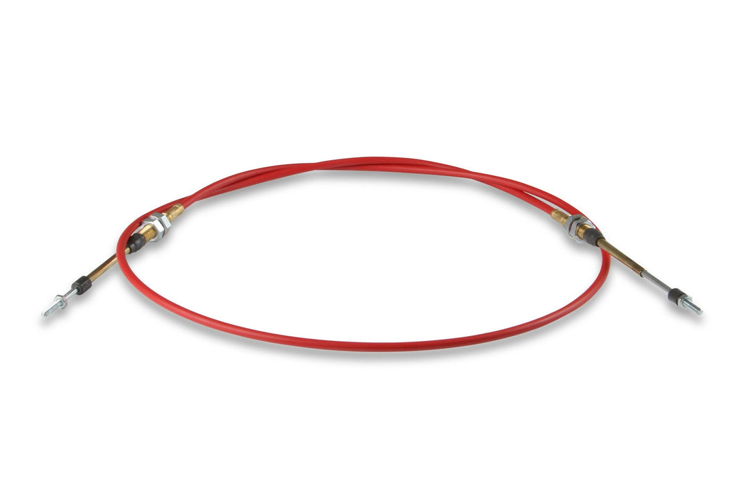 6FT THREAD END CABLE - B&M Performance Shifter Cable - 6-Foot Length Double Threaded Ends - Red