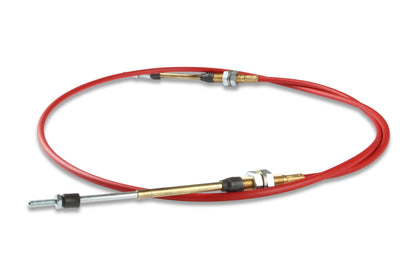B&M Performance Shifter Cable - 6-Foot Length Double Threaded Ends - Red - Photo - out of package Left