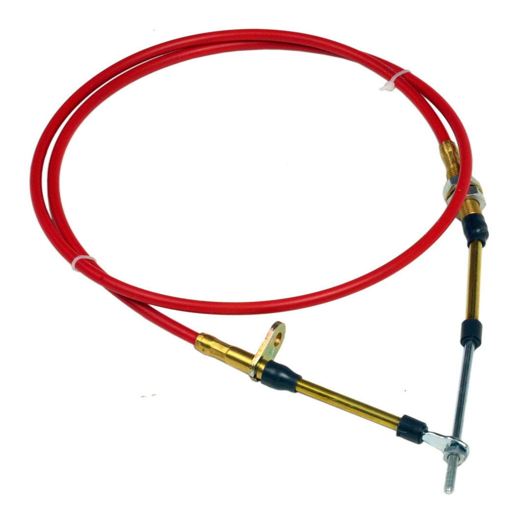 4FT EYELET END CABLE - B&M Performance Shifter Cable - 4-Foot Length - Red