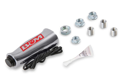 UNIV ALUM T-HANDLE W/BTN - B&M Universal T-Handle - Brushed with 12V Switch