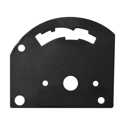 GATE PLT 3 SPEED REV - B&M Shifter Gate Plate - 3-speed Reverse Shift Pattern