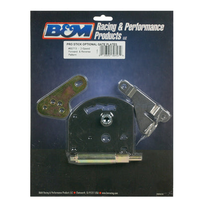 B&M Gate Plate, Shift Lever & Cable Bracket for Powerglide Transmissions - Photo - out of package Left