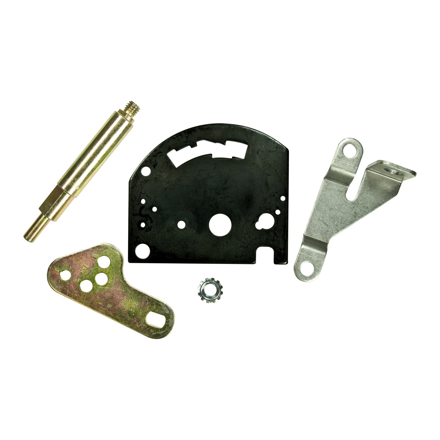 B&M Gate Plate, Shift Lever & Cable Bracket for Powerglide Transmissions - Photo - Primary Front