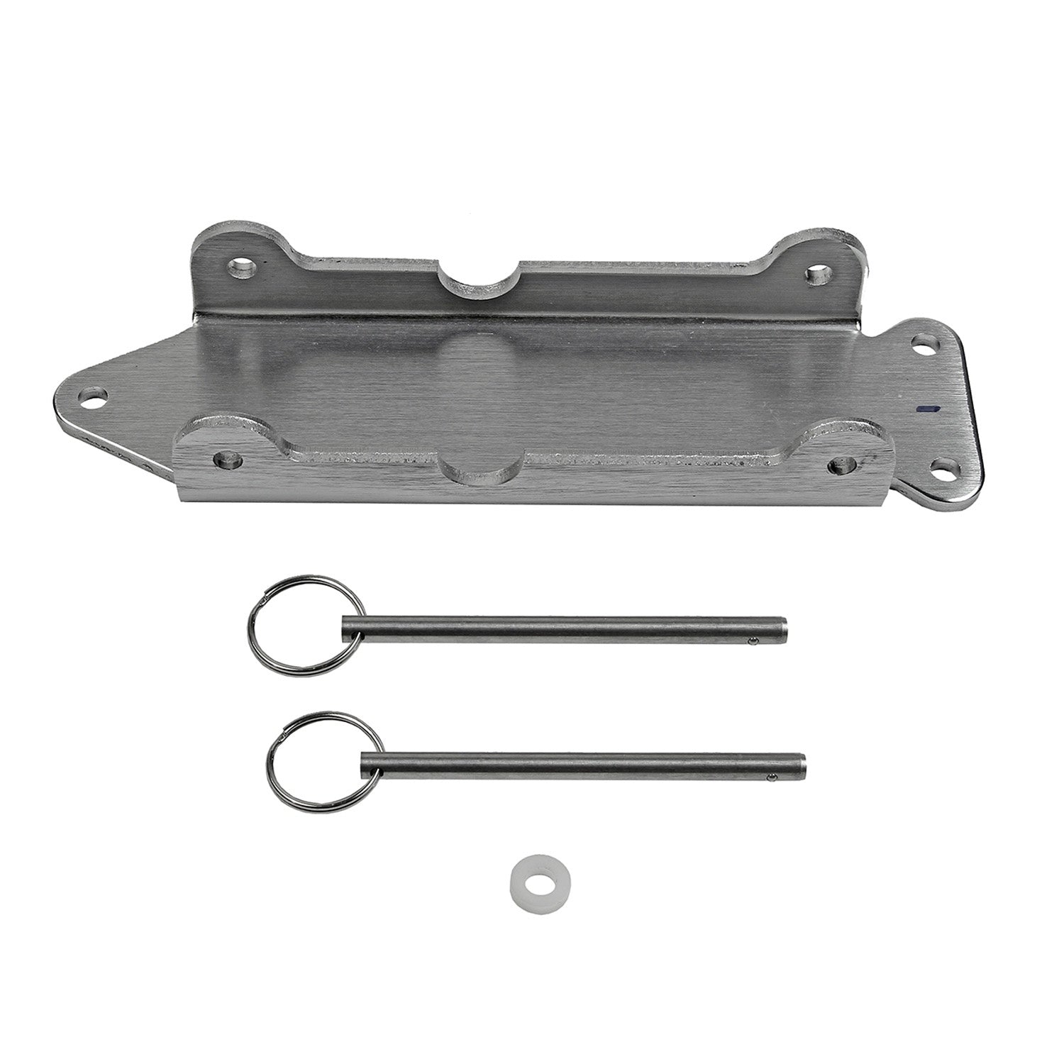 B&M Quick Detach Shifter Mounting Plate Kit - Aluminum - Photo - Primary Front