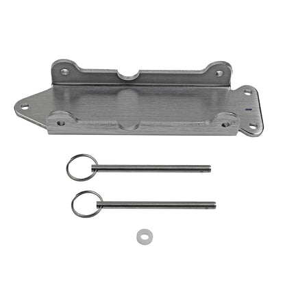 B&M Quick Detach Shifter Mounting Plate Kit - Aluminum - Photo - Primary Front