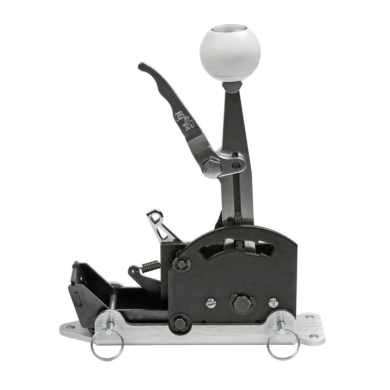 B&M Quick Detach Shifter Mounting Plate Kit - Aluminum - Photo - out of package Back