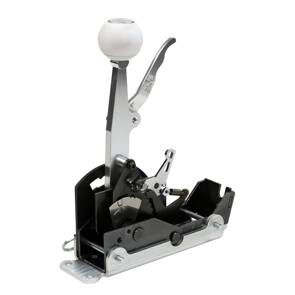 B&M Quick Detach Shifter Mounting Plate Kit - Aluminum - Photo - out of package Bottom