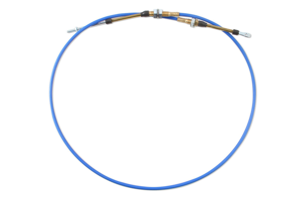 B&M Performance Shifter Cable - 5-Foot Length - Blue - Photo - Primary Front