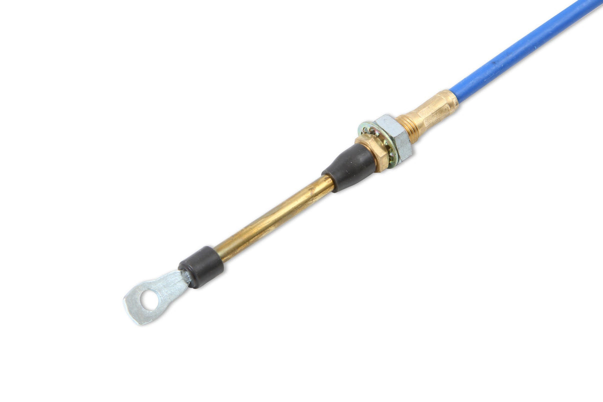 B&M Performance Shifter Cable - 5-Foot Length - Blue - Photo - out of package Left