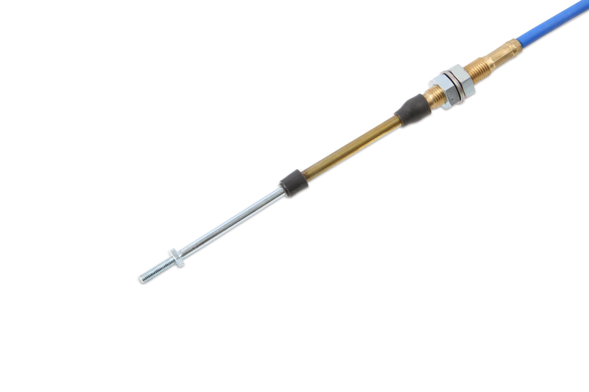 B&M Performance Shifter Cable - 5-Foot Length - Blue - Photo - out of package Back