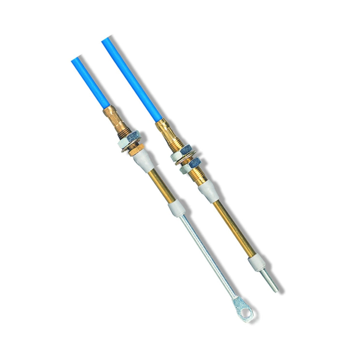 B&M Performance Shifter Cable - 6-Foot Length - Blue - Photo - Primary Front