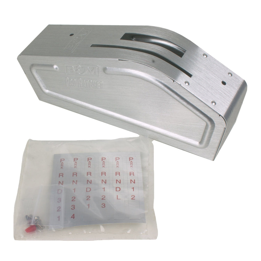 B&M Pro Ratchet Shifter Cover - Aluminum - Photo - Primary Front