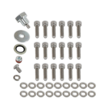 CAST TRANS PAN, 17-24 FORD 10R80 - B&M Hi-Tek Heavy-Duty Deep Transmission Pan -  Ford 10R80 - Aluminum - Natural