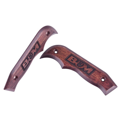 B&M Magnum Grip Side Plates - Rosewood - Photo - out of package Right