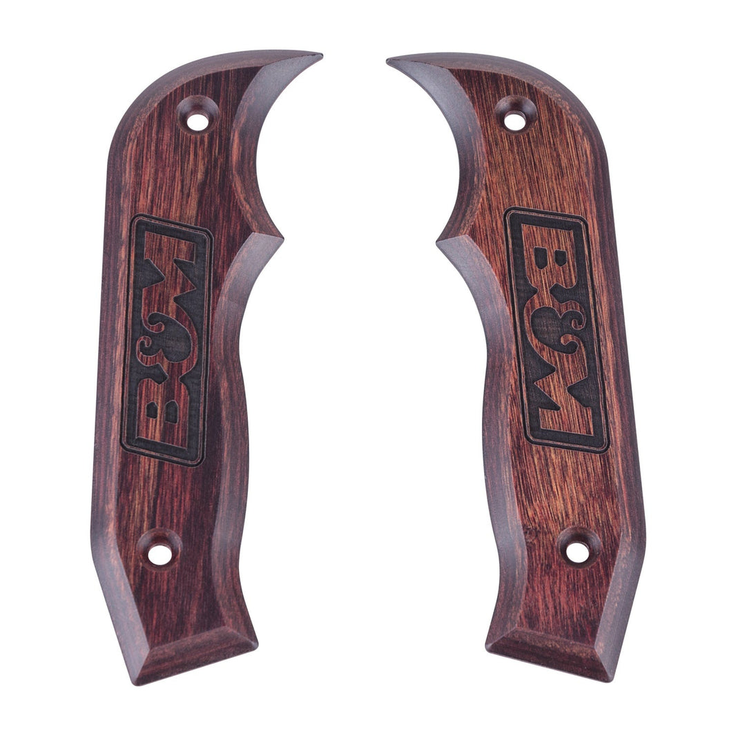 B&M Magnum Grip Side Plates - Rosewood - Photo - Primary Front