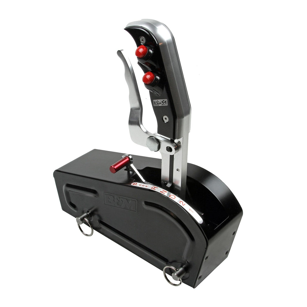 B&M Automatic Gated Shifter - Magnum Grip Stealth Pro Stick - Two Tone - Dual Button - Photo - Primary Front