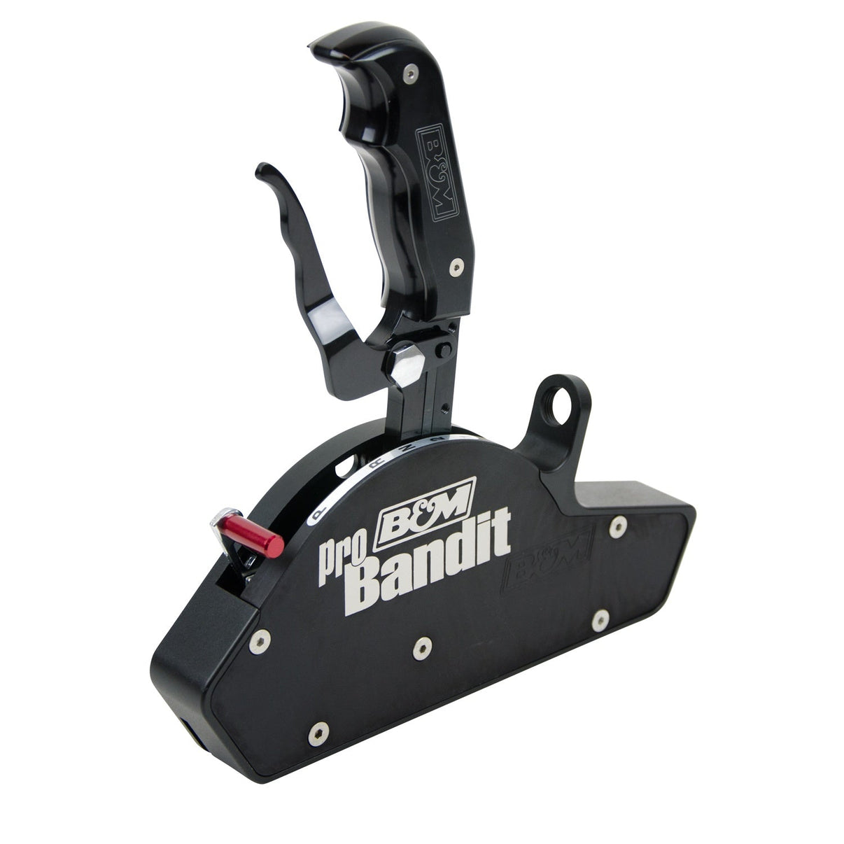B&M Automatic Gated Shifter - Magnum Grip Stealth Pro Bandit - Photo - Close Up Left