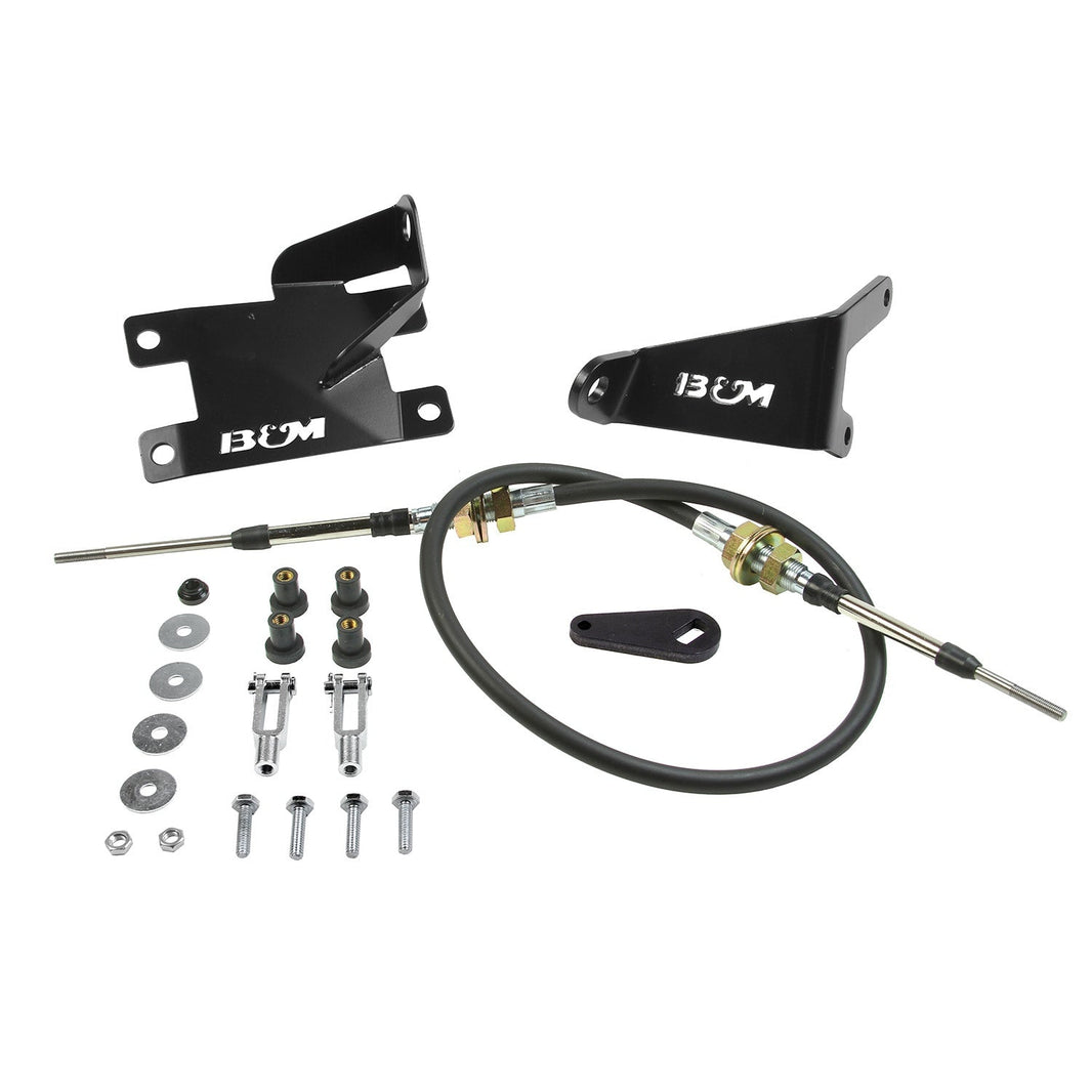97-06 WRANGLER TJ T/C CABLE CONVERSION - B&M Heavy Duty Transfer Case Shift Cable Conversion Kit