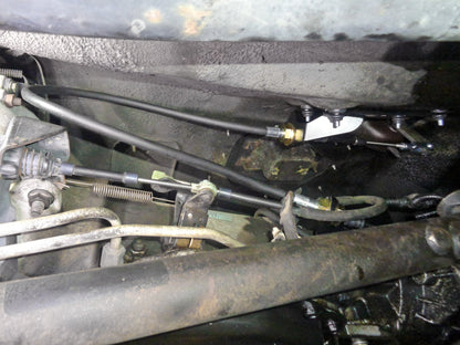 B&M Heavy Duty Transfer Case Shift Cable Conversion Kit - Photo - Close Up Right