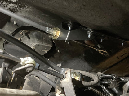 B&M Heavy Duty Transfer Case Shift Cable Conversion Kit - Photo - Close Up Left