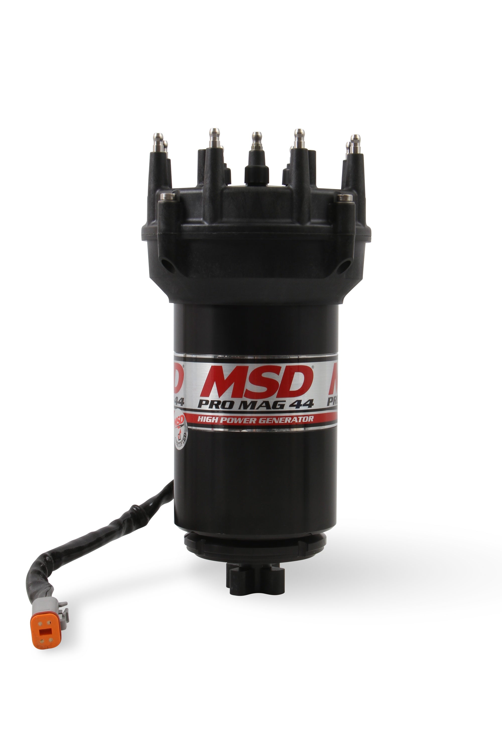 Pro Mag 44 Amp Generator, CCW Rotation, Black, Pro Cap, Band Clamp - Photo - Primary Front