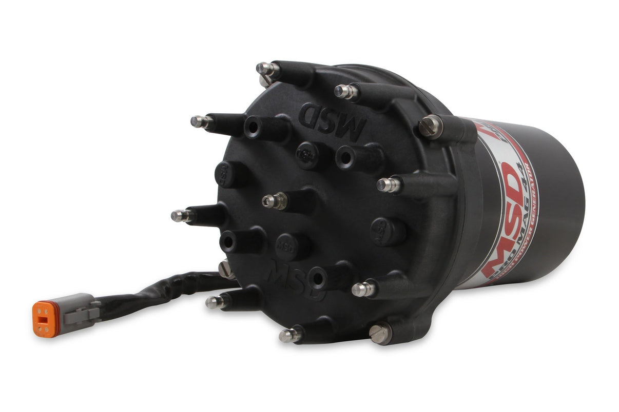 Pro Mag 44 Amp Generator, CCW Rotation, Black, Pro Cap, Band Clamp - Photo - out of package Back
