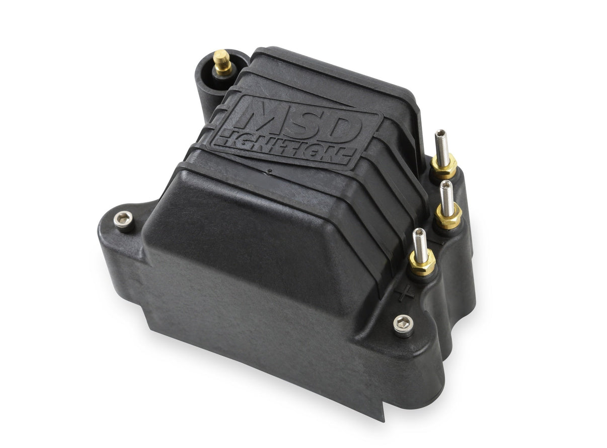 MSD Igniton Coil - Pro Mag - 44 Amp - Black - Photo - Primary Top