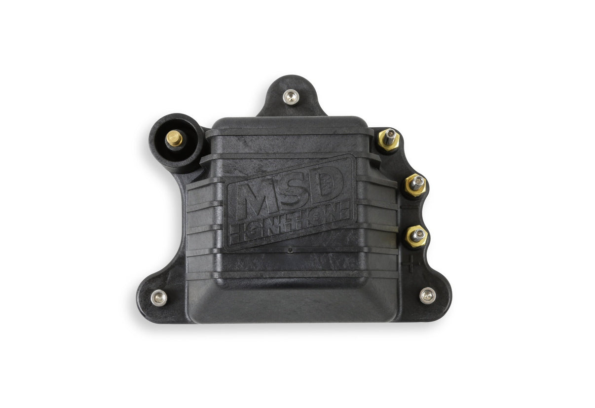 MSD Igniton Coil - Pro Mag - 44 Amp - Black - Photo - out of package Right