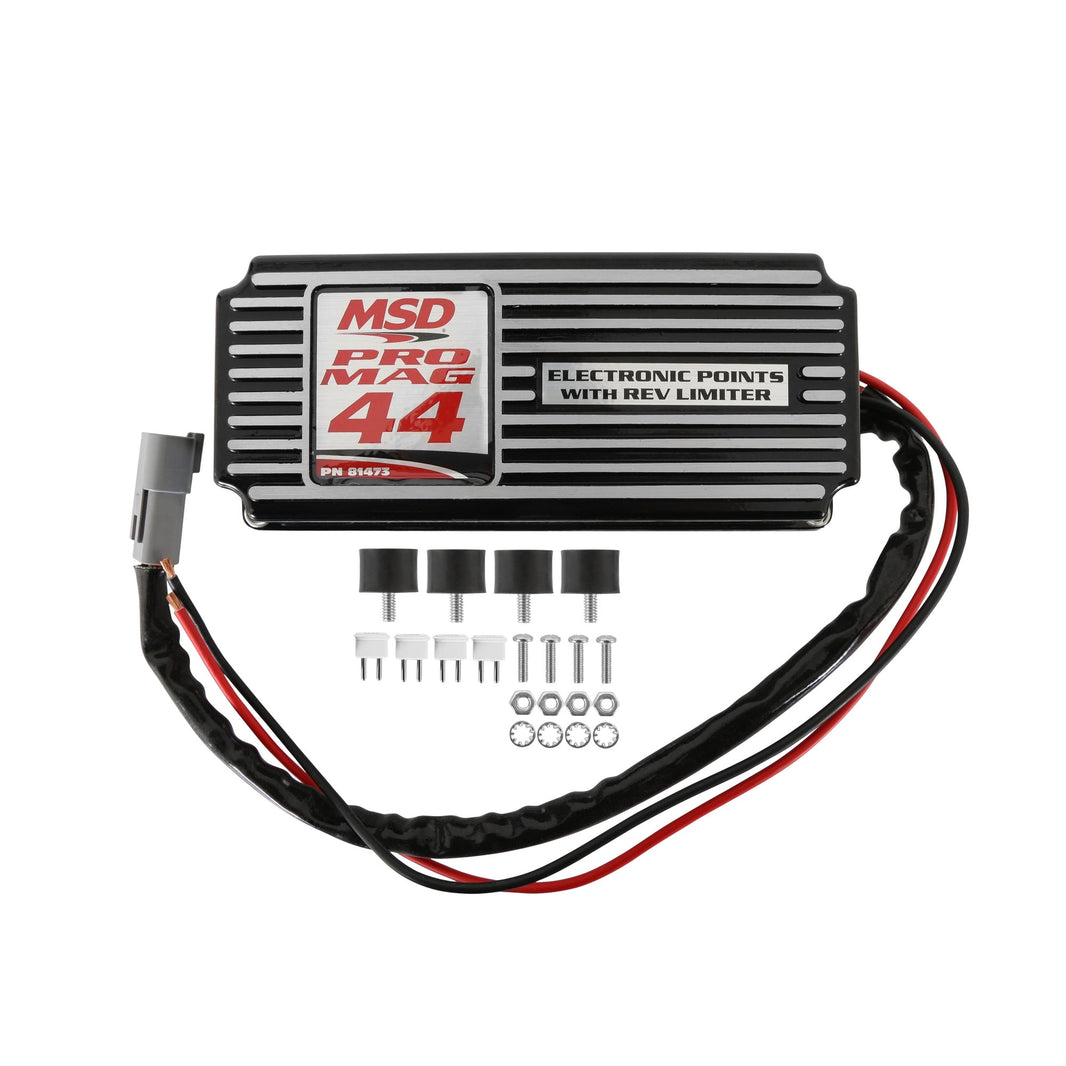 Elctrnc Pts Box, 44 ProMag,RevLimit,blck - MSD Pro Mag 44 Amp Electronic Points Box - Black