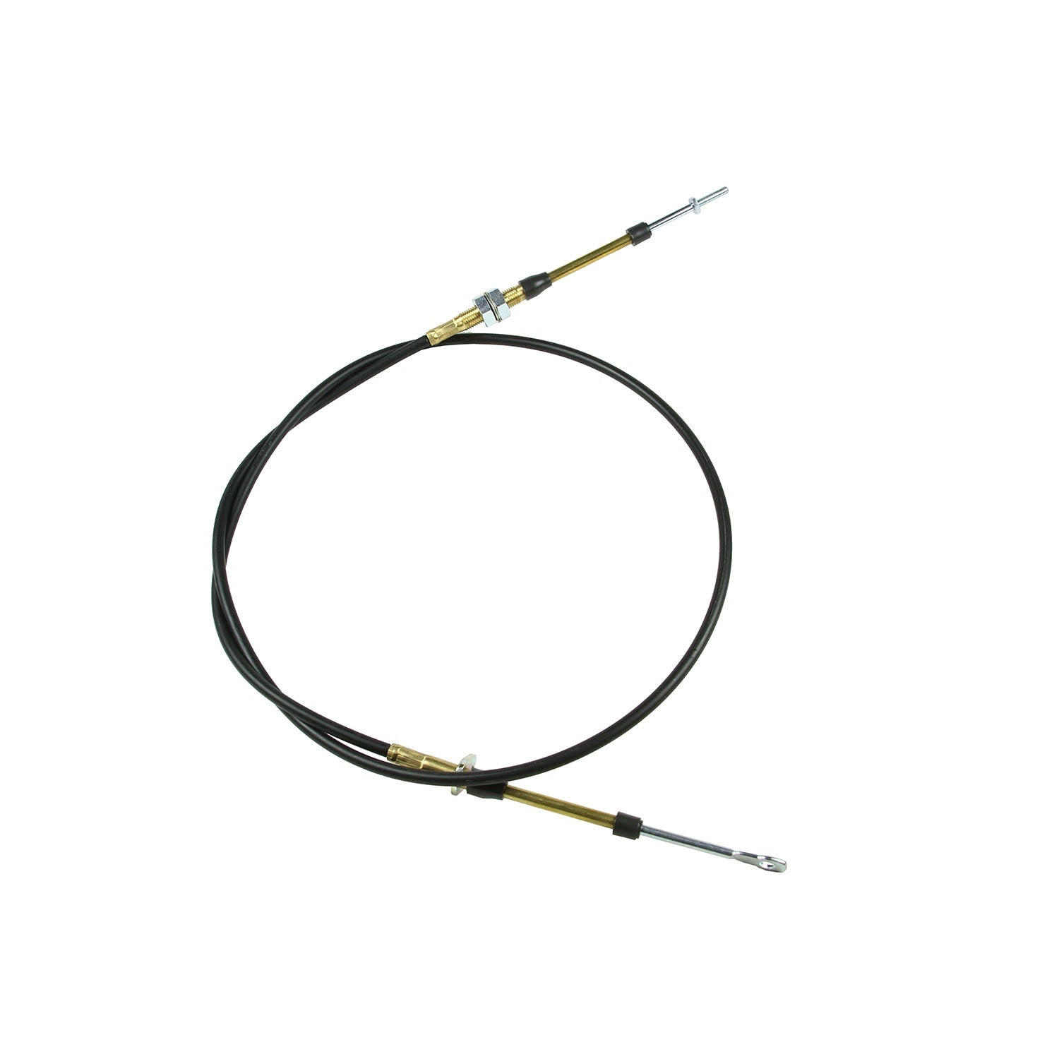 B&M PERFORMANCE SHIFTER CABLE 5-FOOT LENGTH - BLACK - Photo - out of package Right