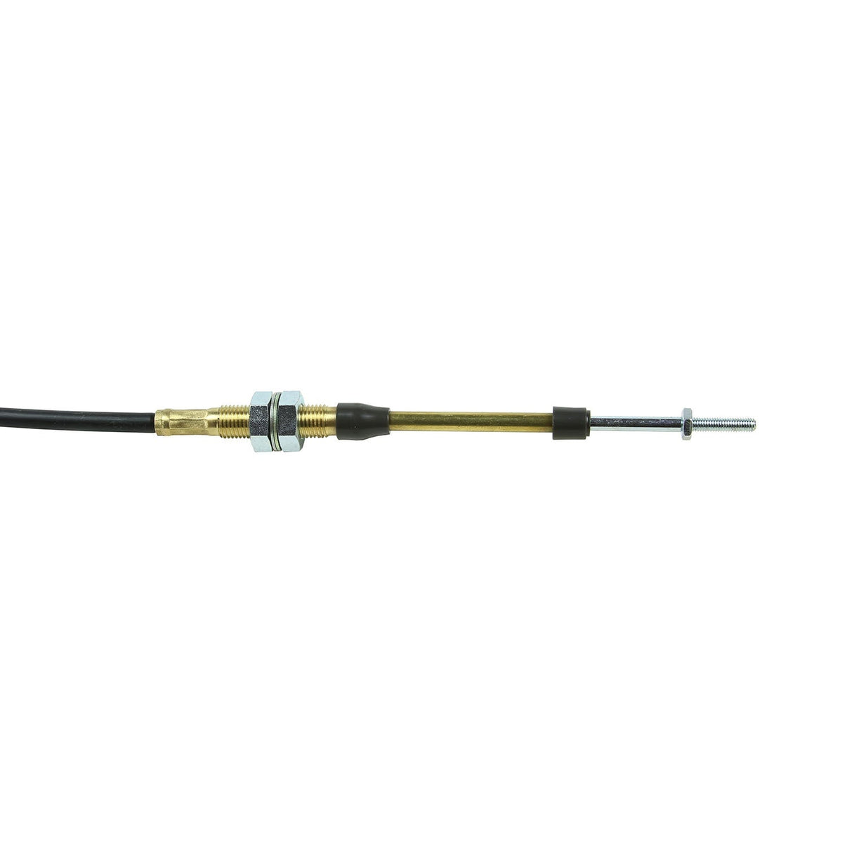 B&M PERFORMANCE SHIFTER CABLE 5-FOOT LENGTH - BLACK - Photo - out of package Left