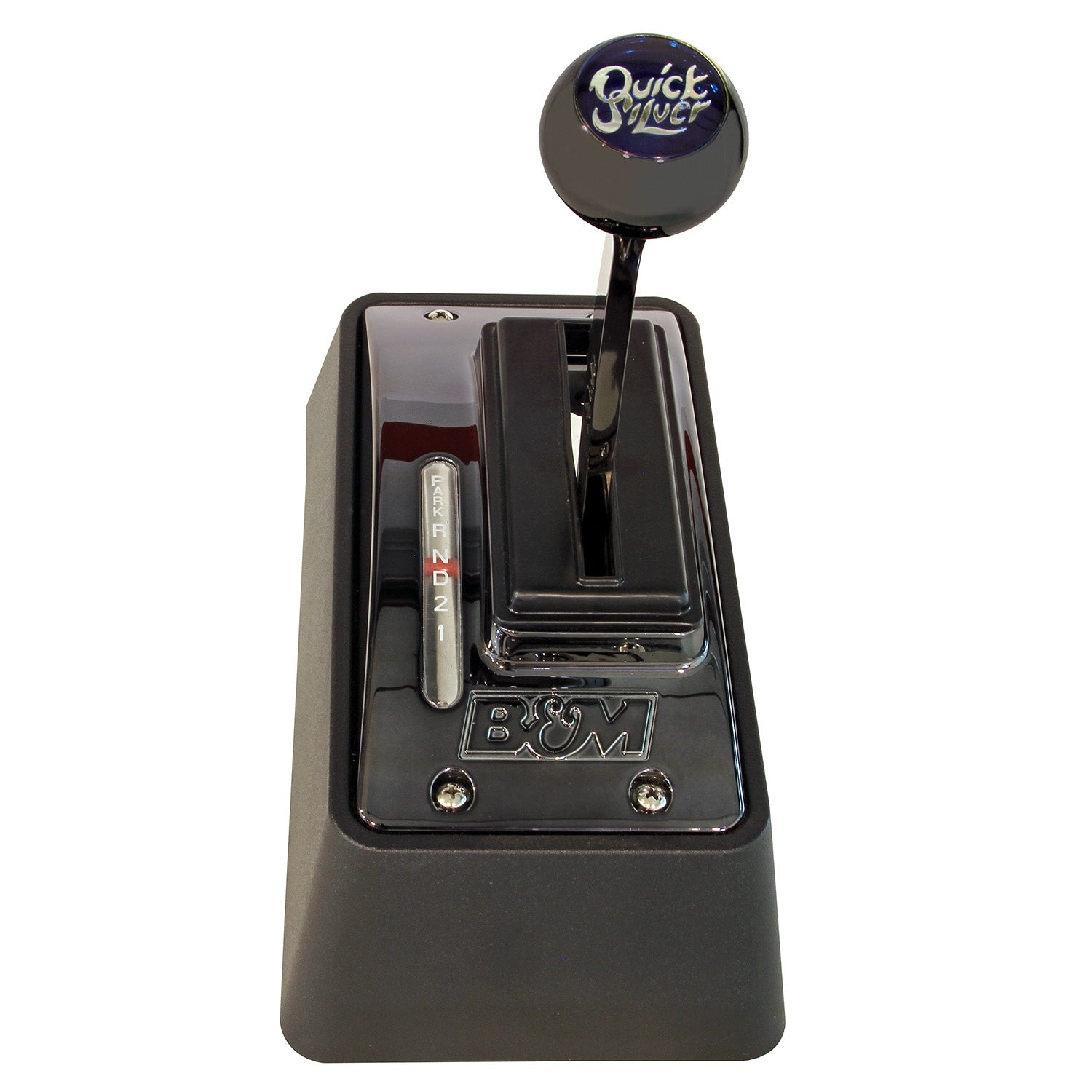 B&M Automatic Ratchet Shifter - Quicksilver - Black - Photo - Close Up Right