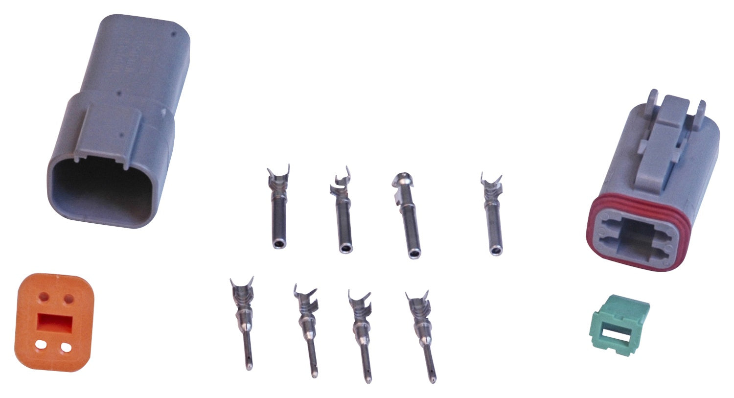 MSD Deutsch Connector - 4-Pin - 16-18 Gauge - Photo - Primary Front