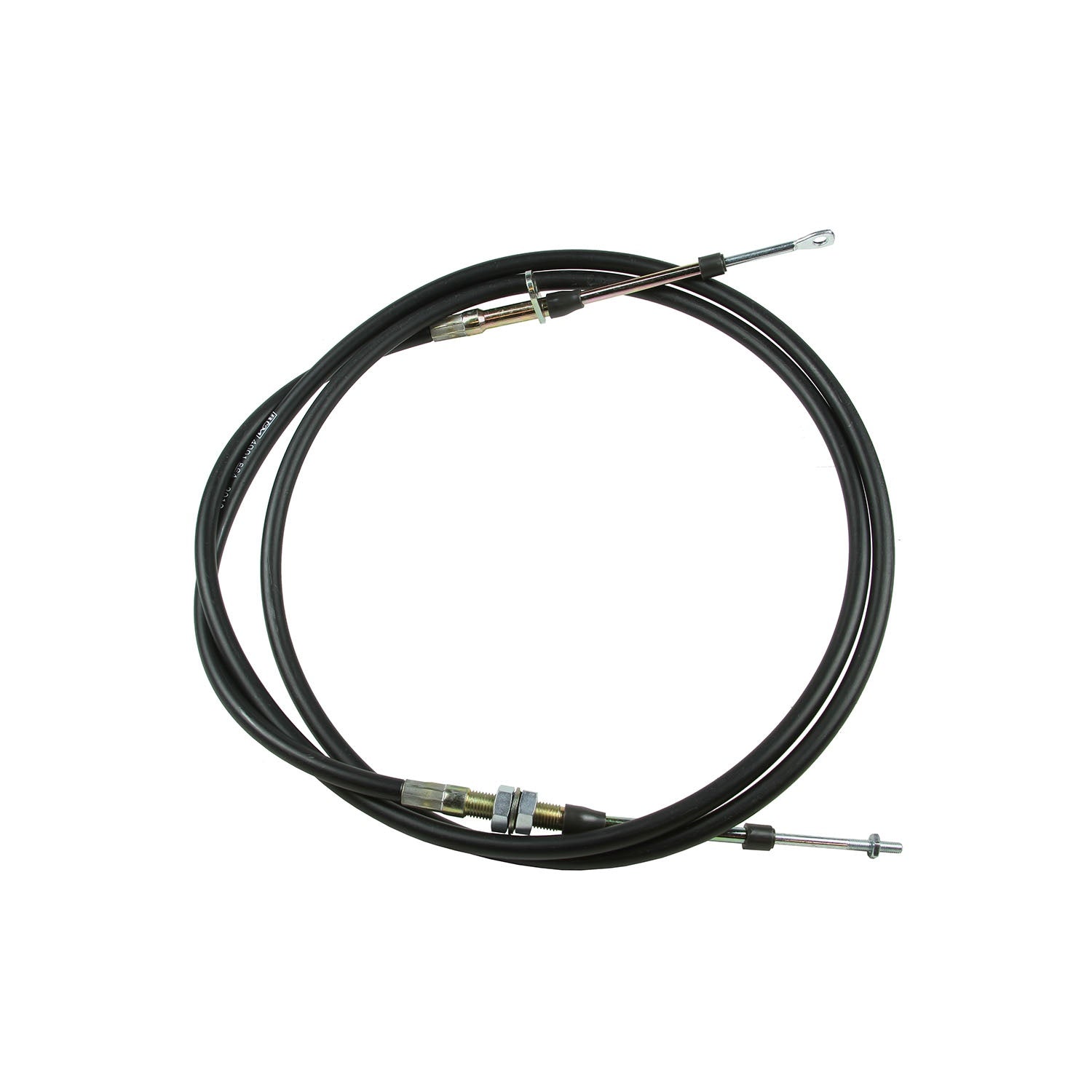 B&M Super Duty Shifter Cable - 8-Foot Length  - Black - Photo - Close Up Right