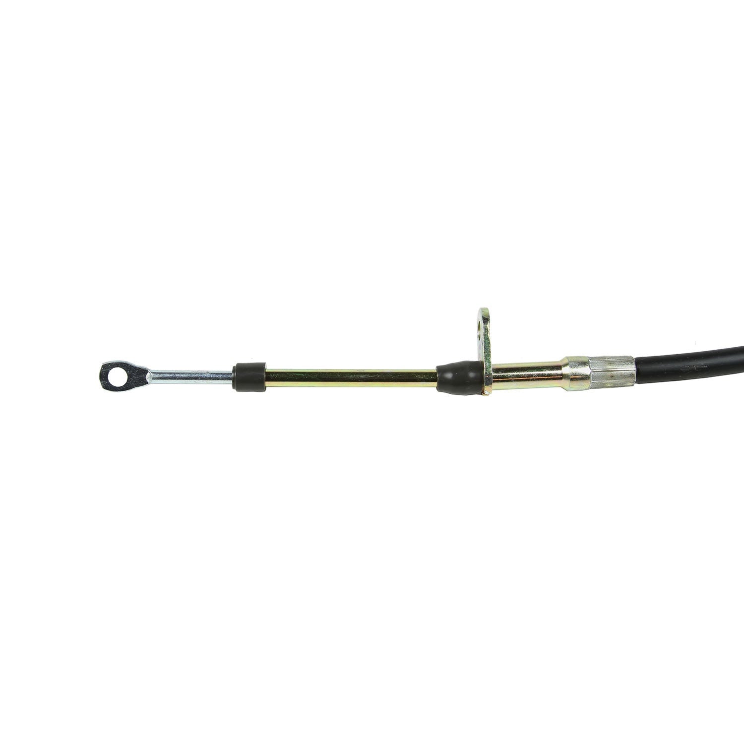 B&M Super Duty Shifter Cable - 8-Foot Length  - Black - Photo - Close Up Left