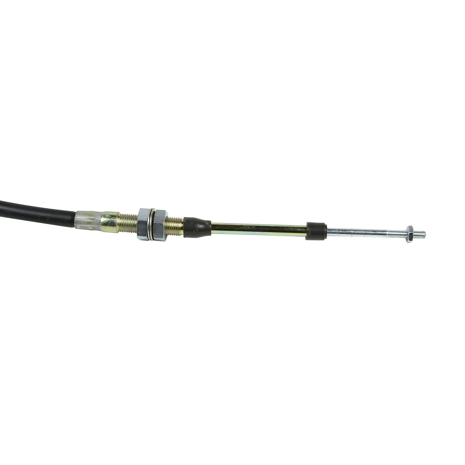 B&M Super Duty Shifter Cable - 8-Foot Length  - Black - Photo - Close Up Back