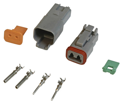 MSD Deutsch Connector - 2-Pin - 16-18 Gauge - Photo - Primary Front
