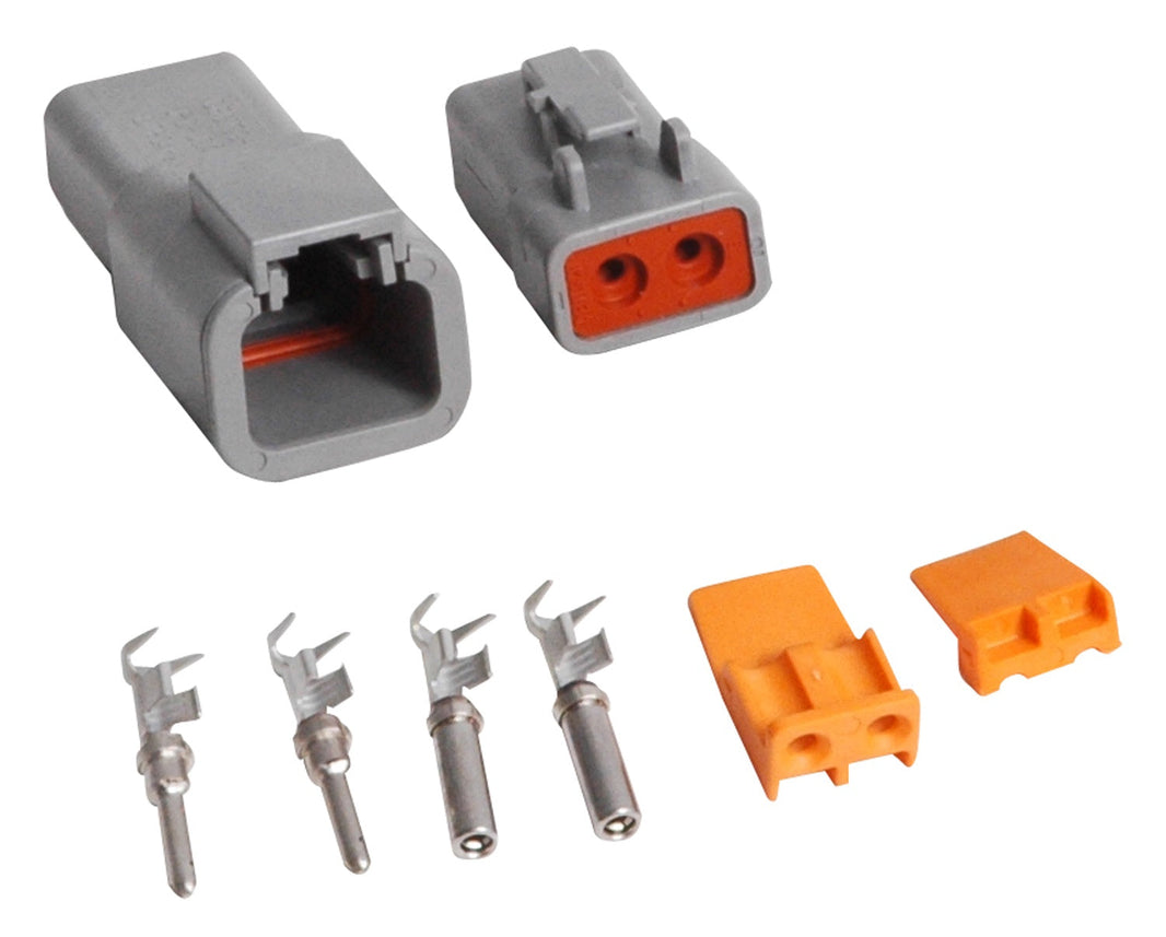 MSD Deutsch Connector - 2-Pin - 12-14 Gauge - Photo - Primary Front