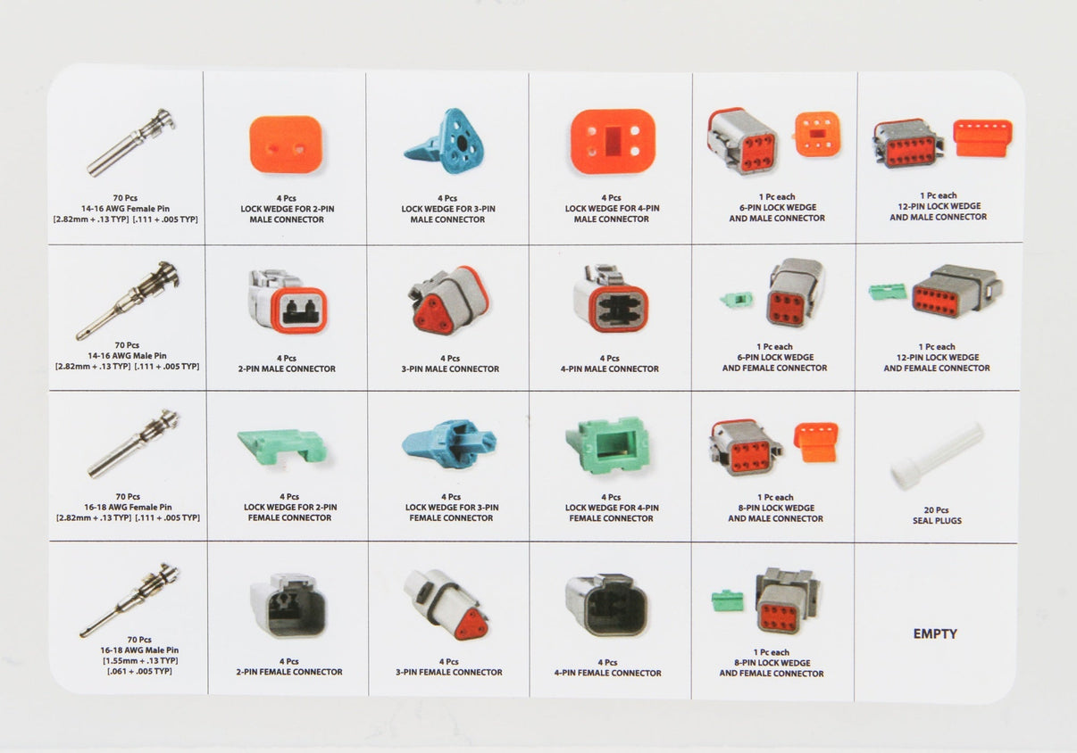 MSD Deutsch Connector Kit - Photo - out of package Side